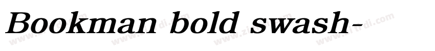 Bookman bold swash字体转换